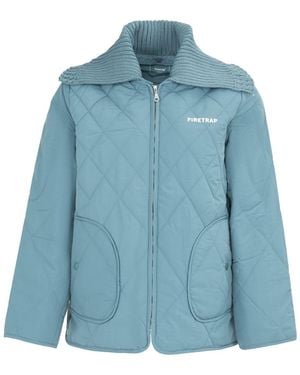 Firetrap Quilted Jacket - Blue