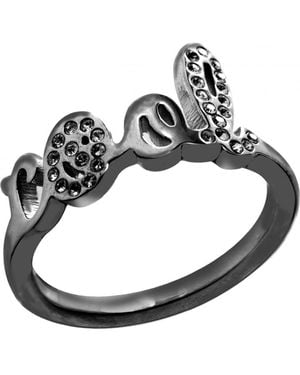 Folli Follie 3R17T069Ak-52 Ladies Ring - Black