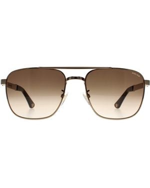 Police Square With Havana Parts Gradient Spl890M Origins 3 Metal - Brown