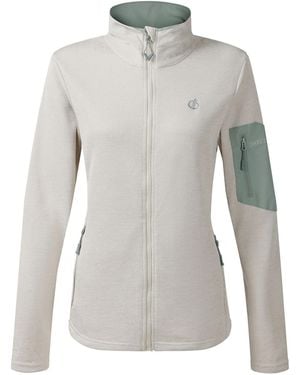 Dare 2b Ladies Torrek Ii Fleece Jacket (Almond Milk) - Grey