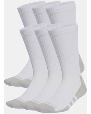adidas 6 Pack Aeroready Crew Socks - White