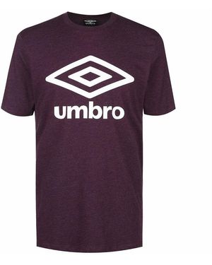 Umbro Large Logo Dark T-Shirt - Purple