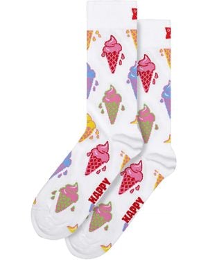Happy Socks Ice Cream - White