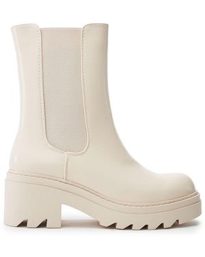 b.soleful Givver Boots Faux Leather - Natural