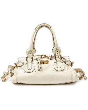 Chloé Paddington Shoulder Bag - White