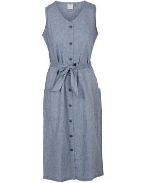 Trespass Ladies Carol Chambray Dress - Blue