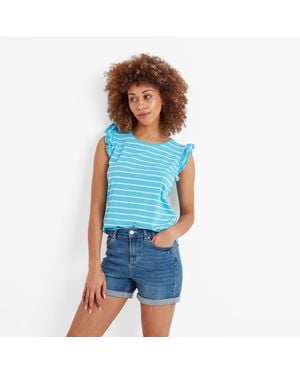 TOG24 Maribel Vest Tide Stripe Cotton - Blue