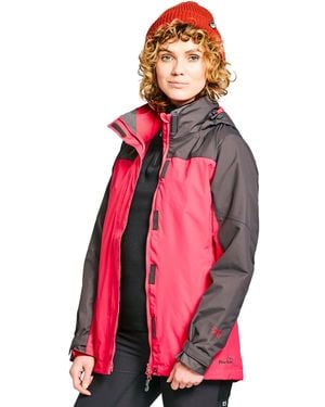 Peter Storm Lakeside Waterproof 3-In-1 Hiking Jacket With Removable Micro-Fleece - Red