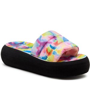 Rocket Dog Splash Loyal Tie Dye Textile /Multi Sandals - Pink