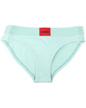 HUGO Logo Label Briefs - Blue