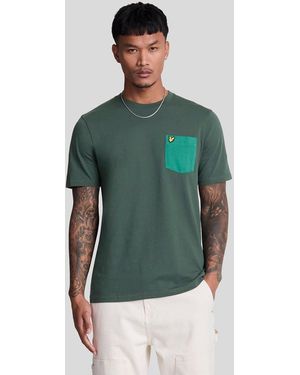 Lyle & Scott And Tonal Pocket T-Shirt - Green