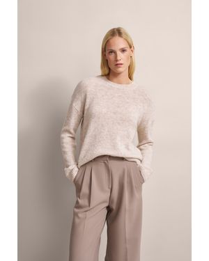 Bugatti Damen Trui Met Ronde Hals - Naturel