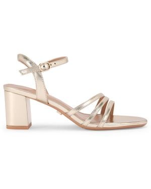 Carvela Kurt Geiger Motto Block Sandals - Metallic