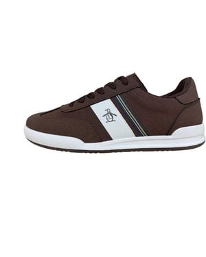 Original Penguin Gaz Chocolate Trainers - Black