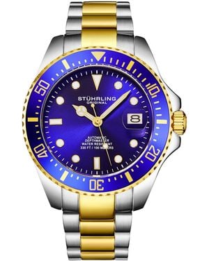 Stuhrling Japanese Automatic Depthmaster 4048 42Mm Diver - Metallic