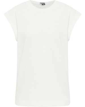 Dreimaster Mouwloos Sweatshirt Wolwit