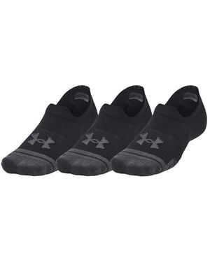 Under Armour Adult Ultra-Low Training Sports Socks (Pack Of 3) - Black