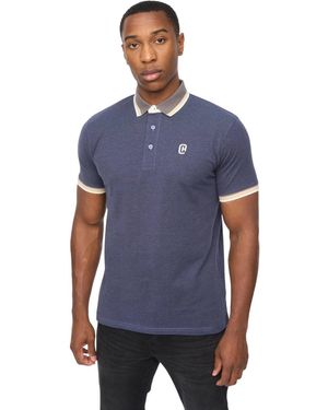 Crosshatch Chimlacks Polo Shirt (Denim) Cotton - Blue