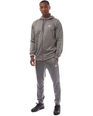 adidas Essentials Linear Training Tracksuit - Grey