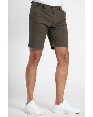 Tokyo Laundry Cotton Chino Shorts - Grey
