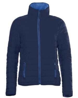 Sol's Ladies Ride Padded Water Repellent Jacket Nylon - Blue
