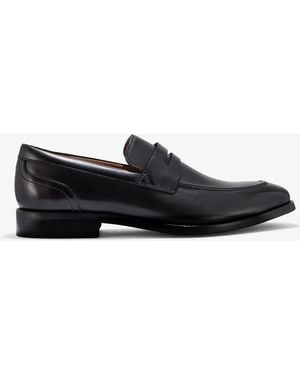 Clarks Banstead Lo Leather Shoes - Black