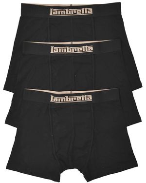 Lambretta Essential Boxer Shorts (Pack Of 3) - Black