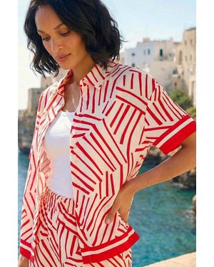 D.u.s.k Geometric Buttoned Shirt - Red