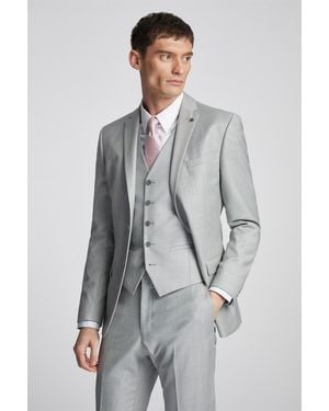 Ted Baker Long Sleeve Slim Fit Suit Jacket - Grey