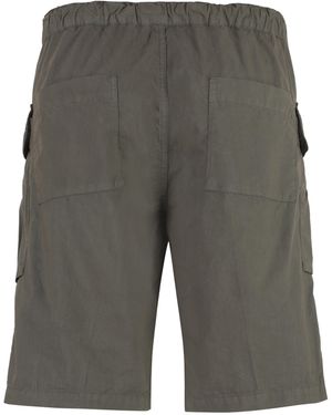 Aspesi Cotton Cargo Bermuda Shorts - Grey