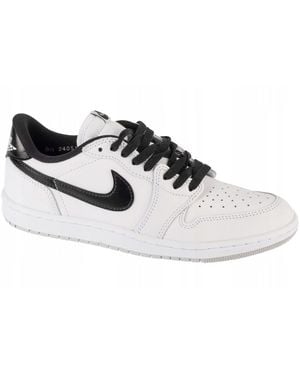 Nike Air Jordan 1 Leather Low Trainers - Black