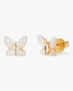 Kate Spade Social Butterfly Mini Studs - Metallic