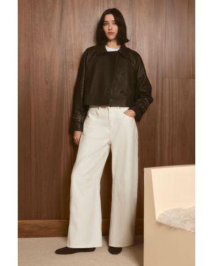 Karen Millen Denim Barell Jean - Brown