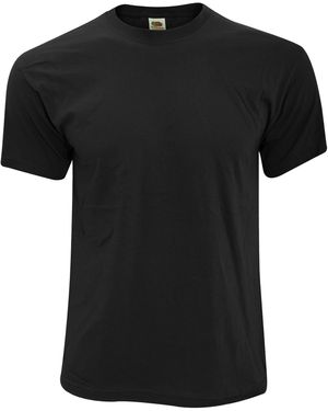 Fruit Of The Loom Screen Stars Original Full Cut Short Sleeve T-Shirt - Black