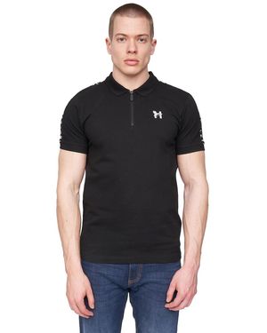 Henleys Tapehen Polo Shirts - Black