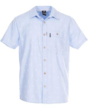 Trespass Slapton Palm Shirt (Pale) - Blue
