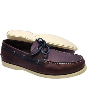 LB Comfort Amos Leather Shoes - Blue