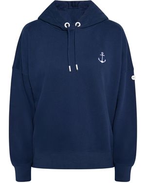 Dreimaster Hoodie Dames Marine - Blauw