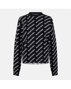 Balenciaga Logo Jumper - Black