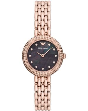 Emporio Armani Rosa Watch Ar11432 Stainless Steel (Archived) - Black