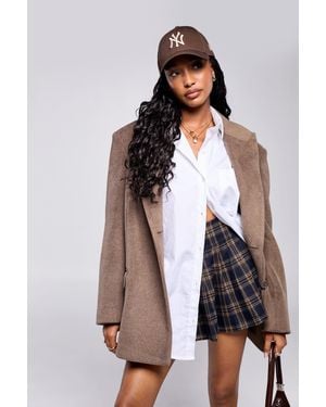 Boohoo Basics Oversized Cotton Poplin Shirt - White