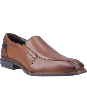 Pod Spear Leather Cognac Slip-On Shoes - Brown