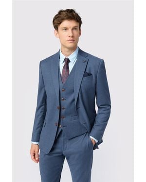 Antique Rogue Single Breasted Two Button Slim Fit Suit Jacket - Blue