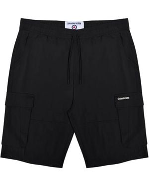 Lambretta Utility Ss25 Cargo Shorts Cotton - Black