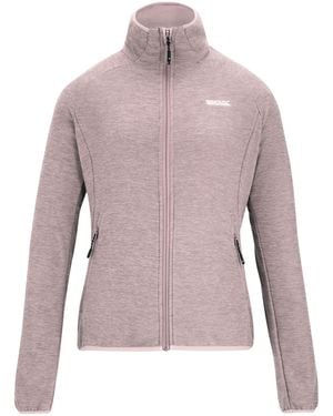 Regatta Ladies Rivendell Full Zip Fleece Jacket (Powder Lilac) - Purple