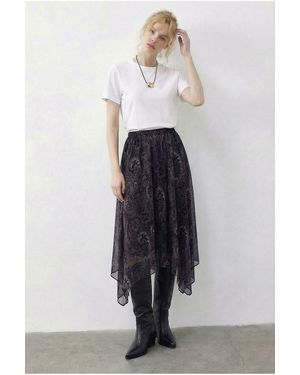 Bianco Lucci Elastane Skirt - White