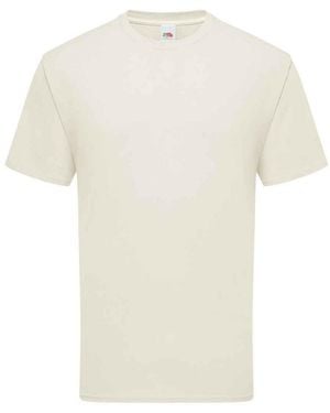 Fruit Of The Loom Ringgesponnen Premium T-shirt (natuurlijk) - Wit