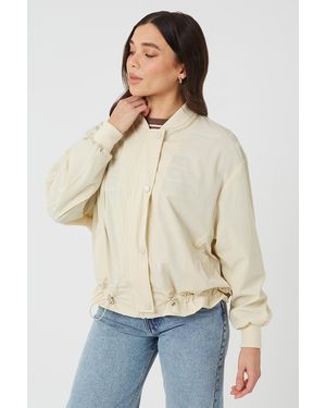 Brave Soul Light Windbreaker Style Jacket - Natural