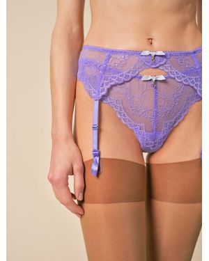 Gossard Superboost Lace Suspender - Purple