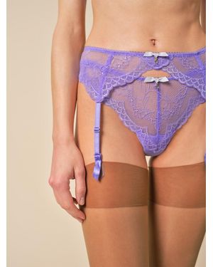 Gossard Superboost Lace Suspender - Purple